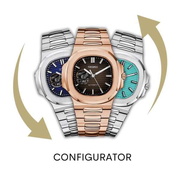 Nautilus-style Seiko mod configurator — MedoMods