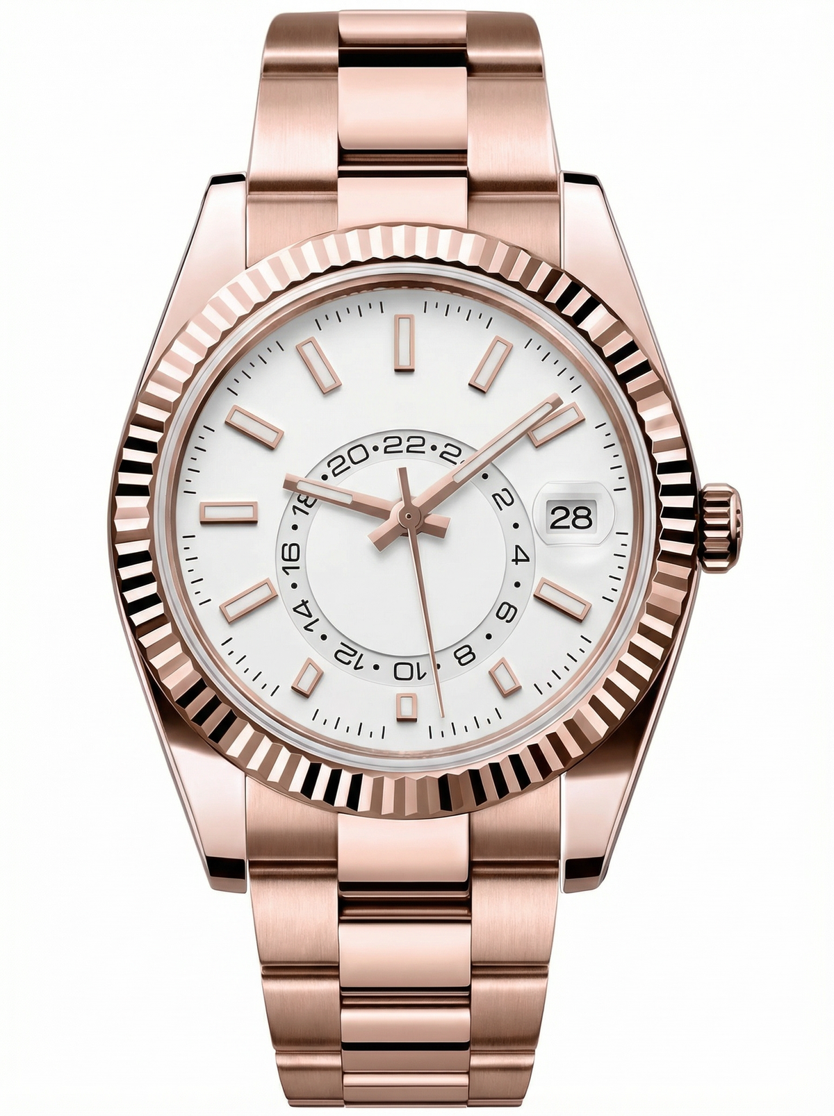 Sky Mod – Rose Gold White Dial – 41mm – Automatic