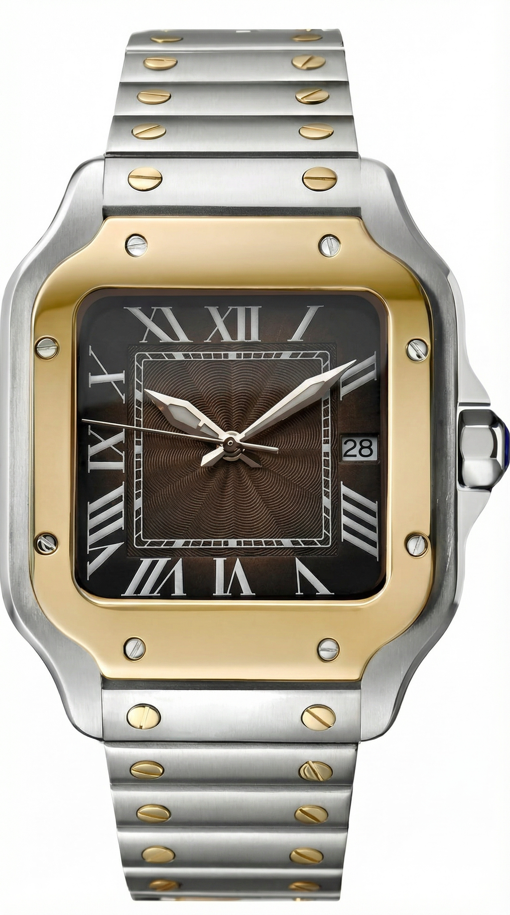 Seiktos Mod – Two-Tone Gold Brown Dial – 38mm – Automatic