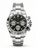 Tona Mod – Steel · Black Dial – 40mm – Chronograph