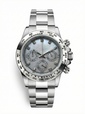 Tona Mod – Steel · Grey Marble Dial – 40mm – Chronograph