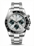 Tona Mod – Steel · White MOP Green Dial – 40mm – Chronograph