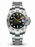 GMT Mod – Steel · Black Bezel · Orange GMT – 40mm – Automatic GMT