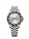GMT Mod – Steel · Grey Bezel · Silver Dial – 40mm – Automatic GMT