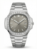 Naut Mod – Steel · Diamond Bezel · Grey Dial – 41mm – Automatic