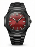 Naut Mod – Black PVD · Red Dial · Rubber – 41mm – Automatic