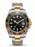 GMT Mod – Two-Tone Gold · Brown-Black Bezel · Oyster – 40mm – Automatic GMT