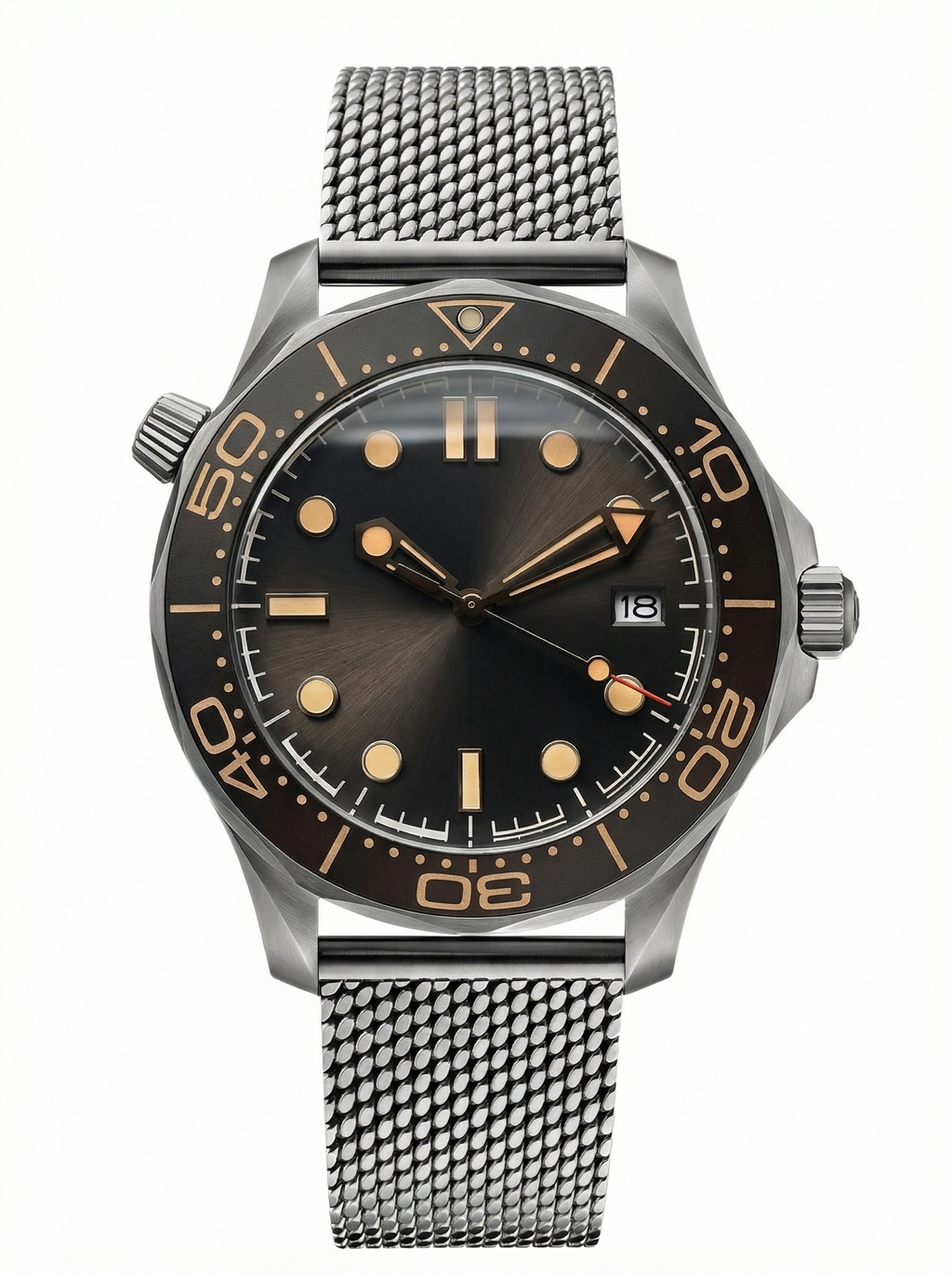Moon Mod – Brown Gradient Diver · Mesh – 42mm – Automatic