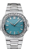 Naut Mod – Steel · Diamond Bezel · Teal Dial – 41mm – Automatic