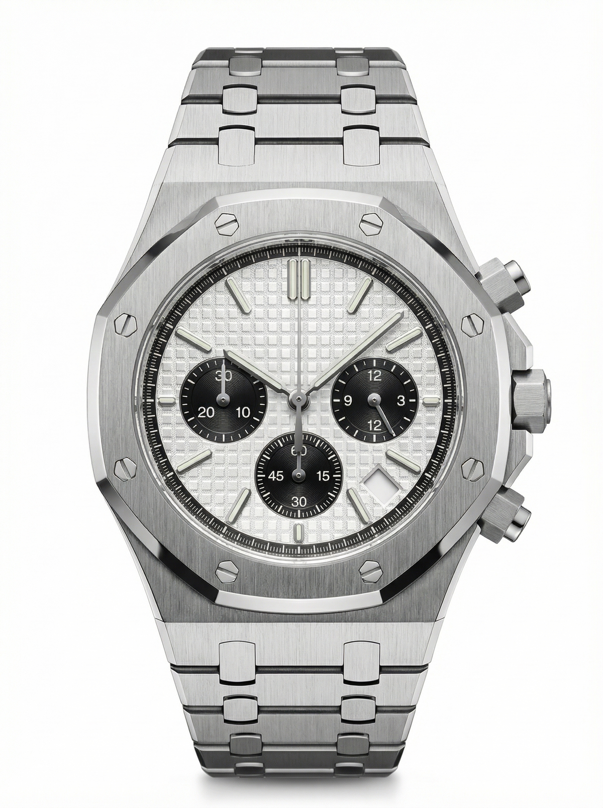 Oak Mod – Steel · White Panda Chronograph – 41mm – Chronograph