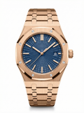 Oak Mod – Rose Gold · Blue Tapisserie Dial – 41mm – Automatic
