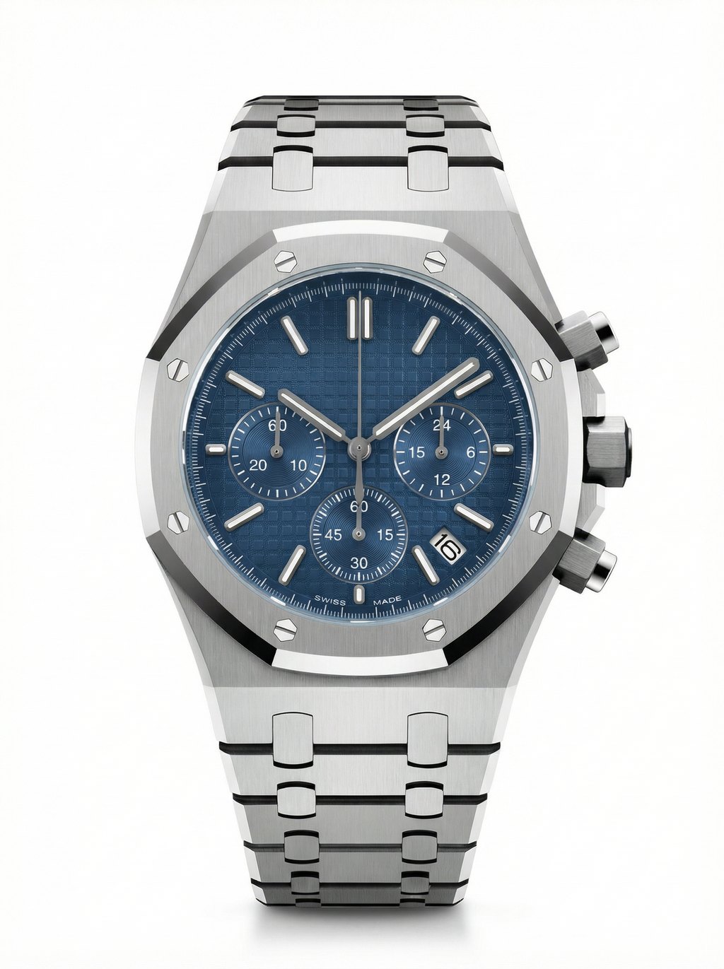 Oak Mod – Steel · Blue Chronograph – 41mm – Chronograph