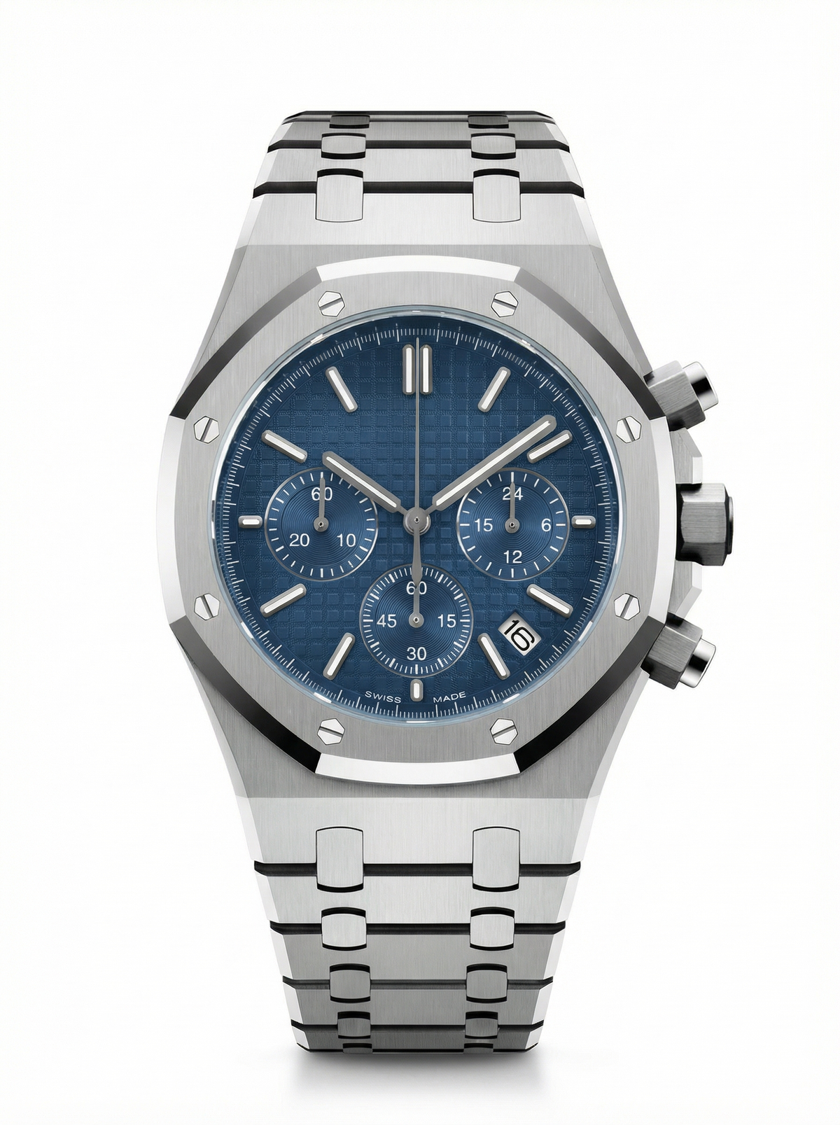 Oak Mod – Steel · Blue Chronograph – 41mm – Chronograph