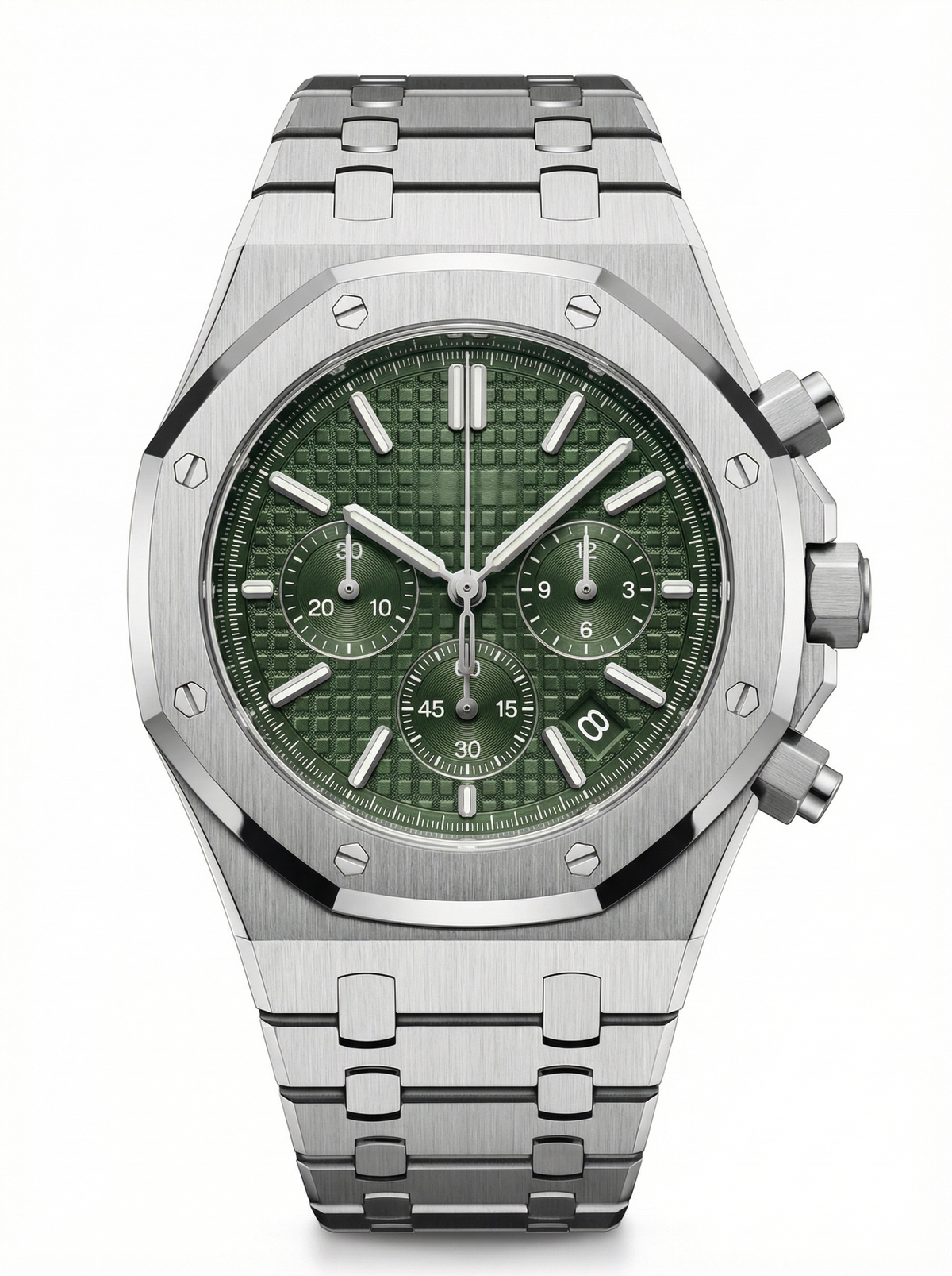 Oak Mod – Steel · Green Chronograph – 41mm – Chronograph