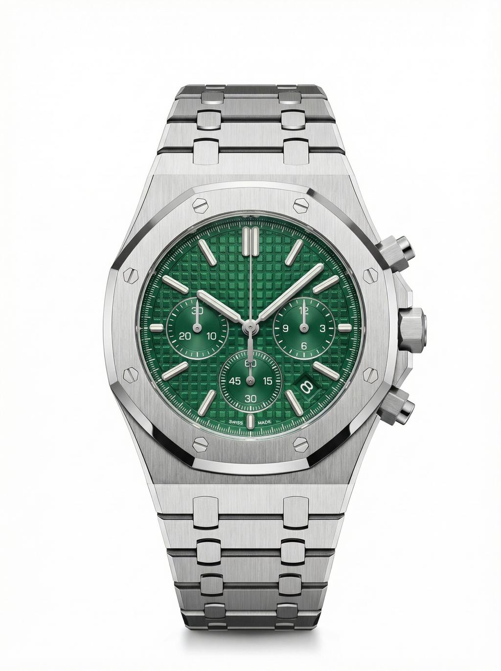 Oak Mod – Steel · Green Tapisserie Chronograph – 41mm – Chronograph