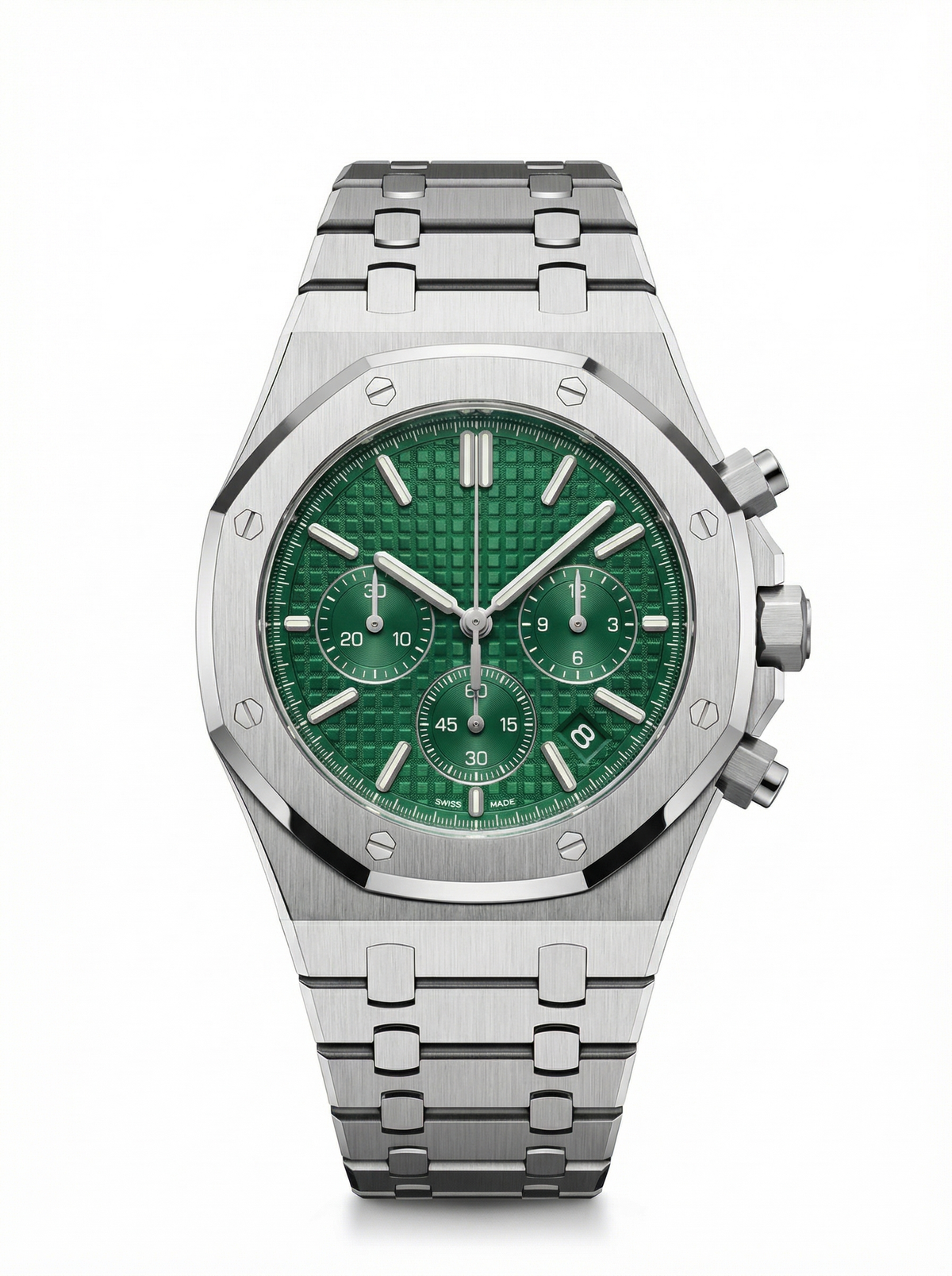 Oak Mod – Steel · Green Tapisserie Chronograph – 41mm – Chronograph