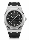 Oak Mod – Black PVD · Black Dial · Rubber – 41mm – Automatic
