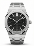 Oak Mod – Steel · Black Tapisserie Dial II – 41mm – Automatic