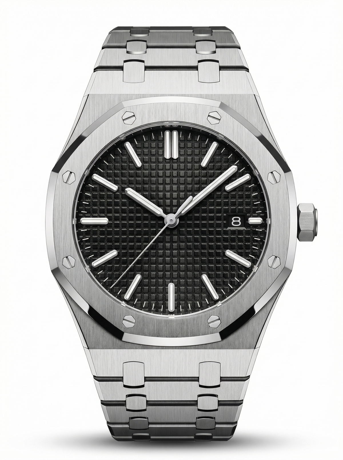 Oak Mod – Steel · Black Tapisserie Dial II – 41mm – Automatic