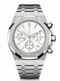 Oak Mod – Steel · White Chronograph – 41mm – Chronograph