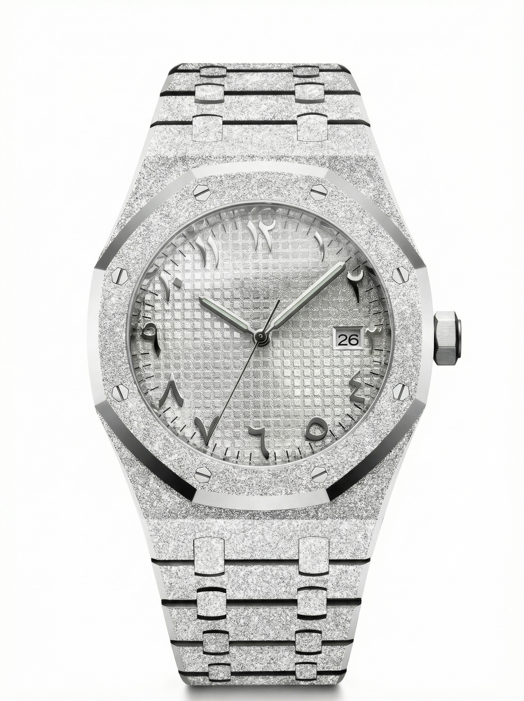 Oak Mod – Steel · Frosted Silver Dial – 41mm – Automatic