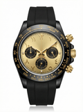 Tona Mod – Black PVD · Champagne Roman Dial – 40mm – Chronograph