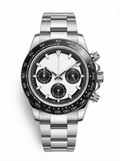 Tona Mod – Steel · White Panda Dial II – 40mm – Chronograph