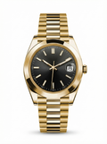 Date Mod – Gold · Grey Stick Dial – 40mm – Automatic