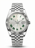 Date Mod – Steel · Silver Green-Roman Dial – 40mm – Automatic