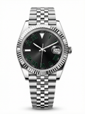 Date Mod – Steel · Black Green-Roman Dial – 40mm – Automatic