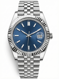 Date Mod – Steel · Blue Stick Dial – 40mm – Automatic
