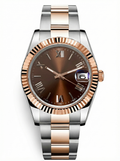 Date Mod – Two-Tone Rose Gold · Brown Roman Dial – 40mm – Automatic