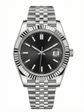 Date Mod – Steel · Grey Stick Dial – 40mm – Automatic