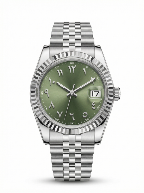 Date Mod – Steel · Green Arabic Dial – 40mm – Automatic