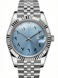 Date Mod – Steel · Ice-Blue Arabic Dial – 40mm – Automatic