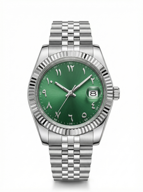 Date Mod – Steel · Green Arabic Dial II – 40mm – Automatic
