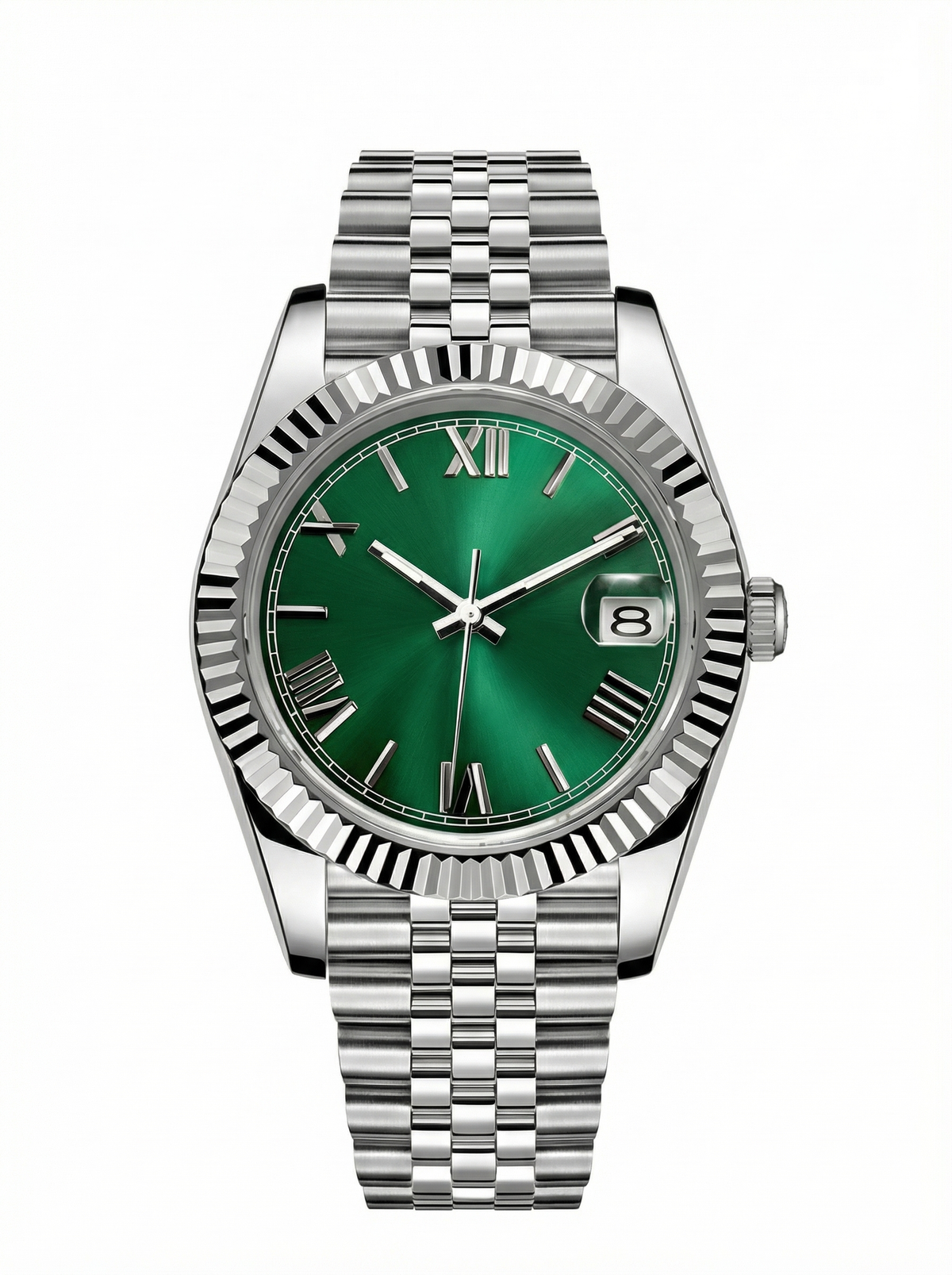 Date Mod – Steel · Green Roman Dial – 40mm – Automatic