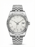 Date Mod – Steel · White Arabic Dial – 40mm – Automatic