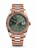 Date Mod – Rose Gold · Green Arabic Dial – 40mm – Automatic
