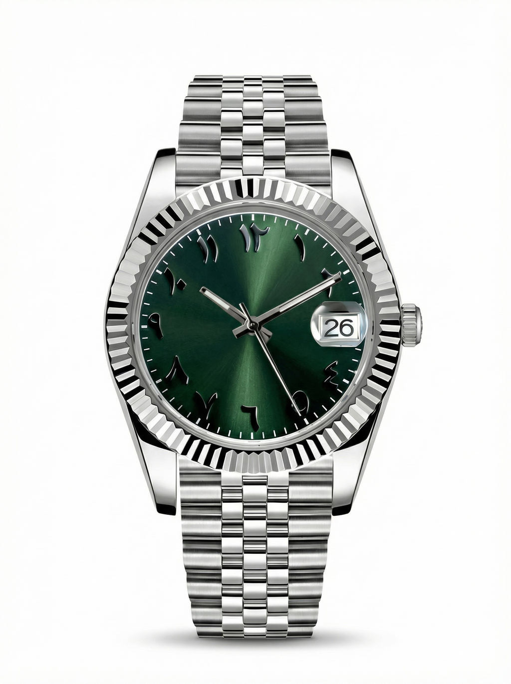 Date Mod – Steel · Green Stick Dial II – 40mm – Automatic