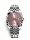 Date Mod – Steel · Pink Stick Dial – 40mm – Automatic