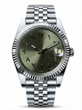Date Mod – Steel · Green Arabic Dial IV – 40mm – Automatic
