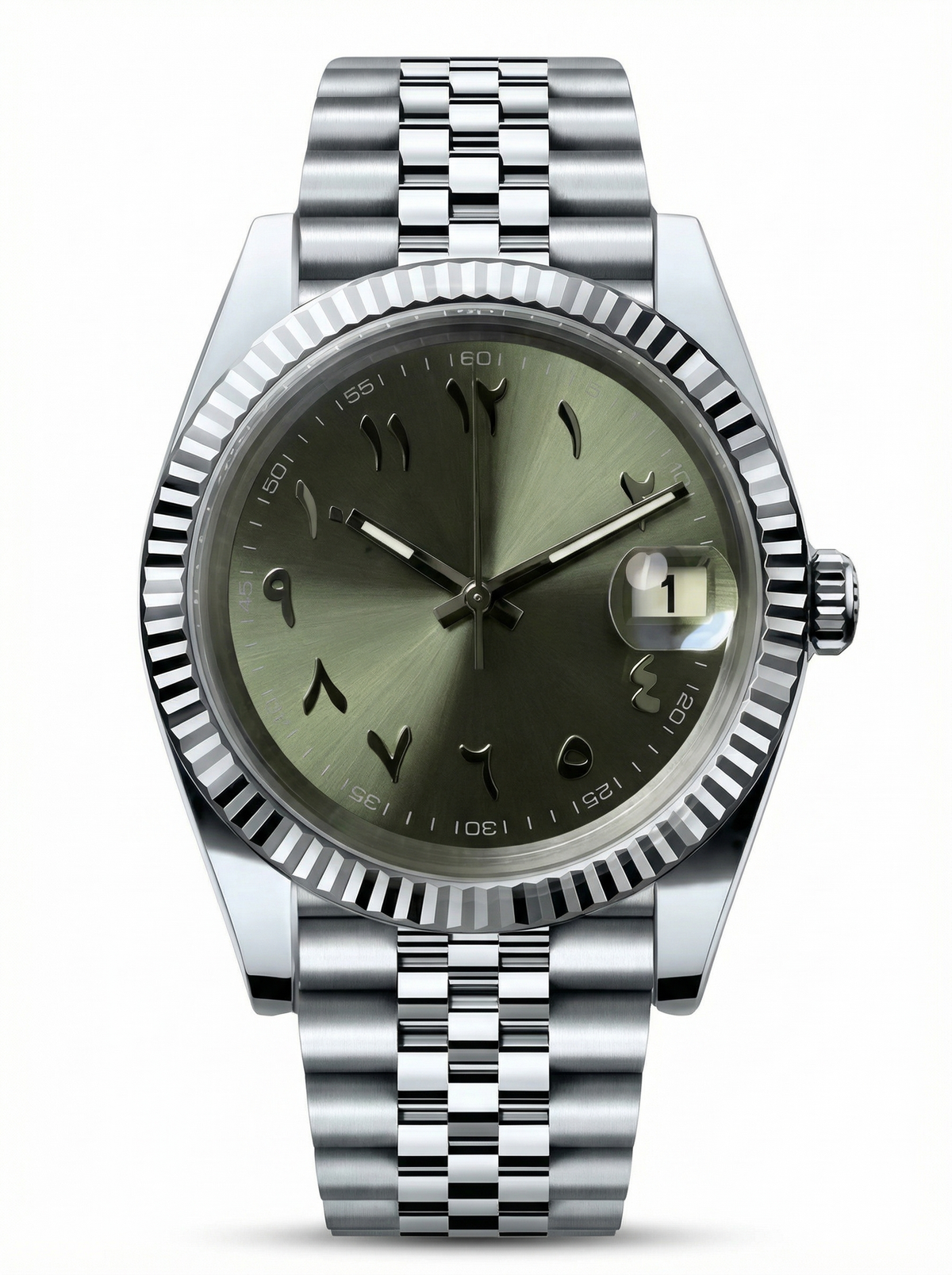 Date Mod – Steel · Green Arabic Dial IV – 40mm – Automatic