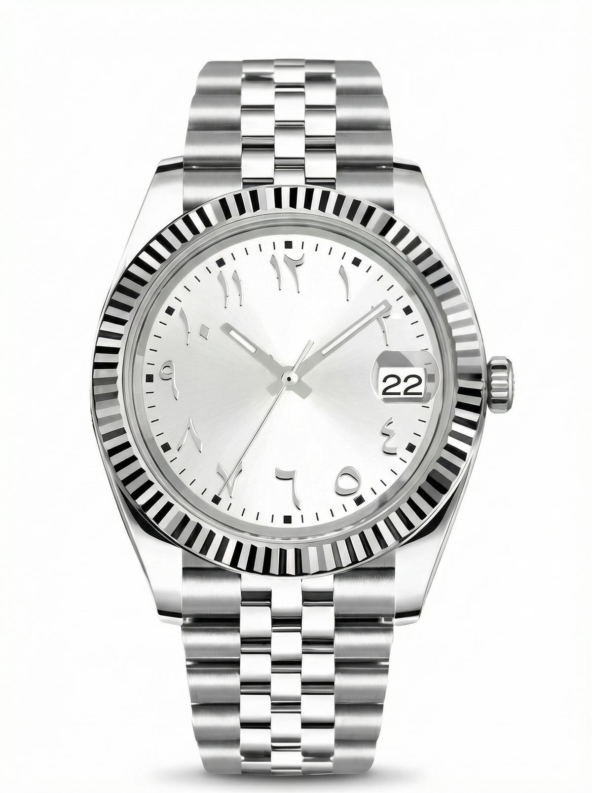 Date Mod – Steel · Silver Roman Dial II – 40mm – Automatic