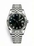 Date Mod – Steel · Black Diamond Dial – 40mm – Automatic