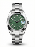Date Mod – Steel · Green Stick Dial · Smooth Bezel – 40mm – Automatic