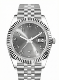 Date Mod – Steel · Grey Arabic Dial II – 40mm – Automatic