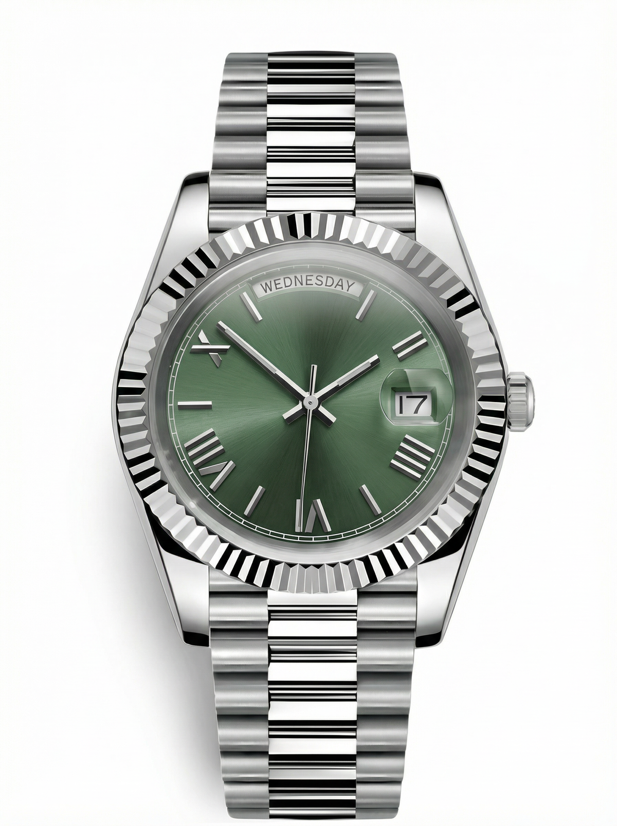 Day Mod – White Gold · Green Dial – 40mm – Automatic
