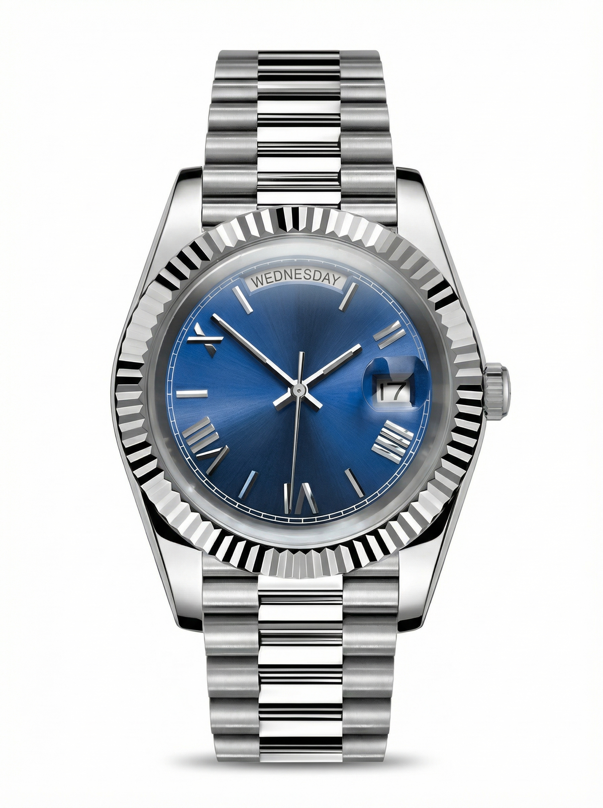 Day Mod – White Gold · Blue Roman Dial – 40mm – Automatic