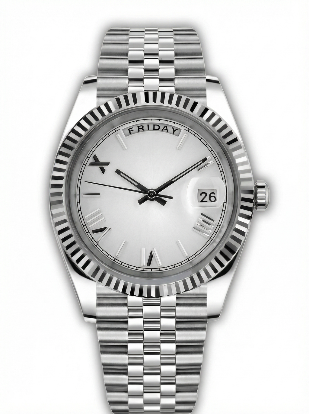 Day Mod – White Gold · White Roman Dial – 40mm – Automatic
